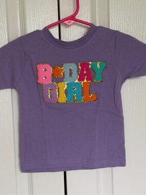 Sweet wink Birthday Girl Purple Kids Tee